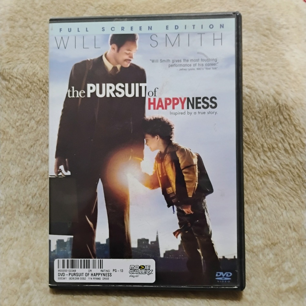 The Pursuit of Happyness DVD Will Smith Full Screen Edition Drama Movie